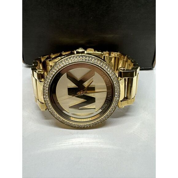 Michael Kors Parker MK5784 Women\'s Gold Stainless Steel Analog Dial Watch JNA218
